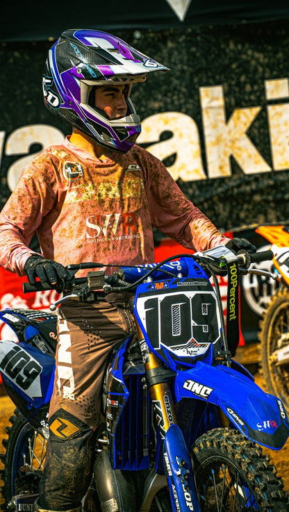 Vented dirtbike number plate