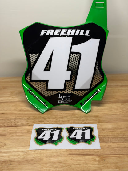 Vented dirtbike number plate