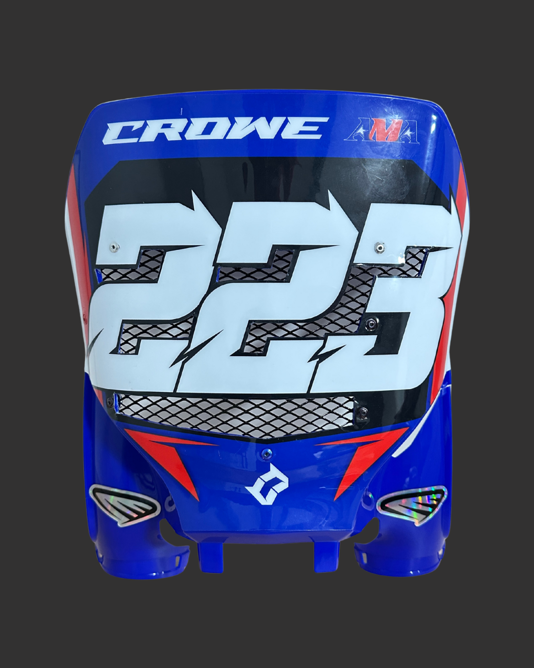 Vented dirtbike number plate