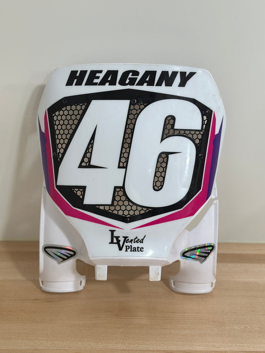 Vented dirtbike number plate